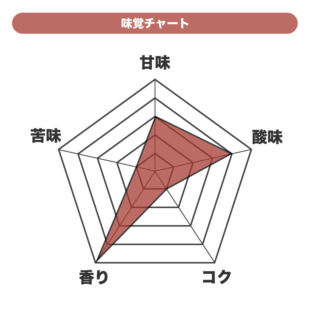 パナマ ゲイシャ ジャンソン農園 アルプスの味覚チャート