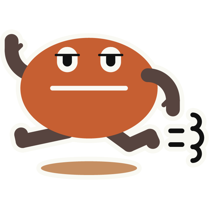 ILMIIO ROASTERY Lab.のコーヒー豆のキャラクター『イルミオくん』