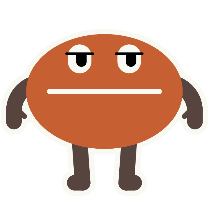 ILMIIO ROASTERY Lab.のコーヒー豆のキャラクター『イルミオくん』
